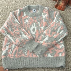 Pink and Grey Sweater